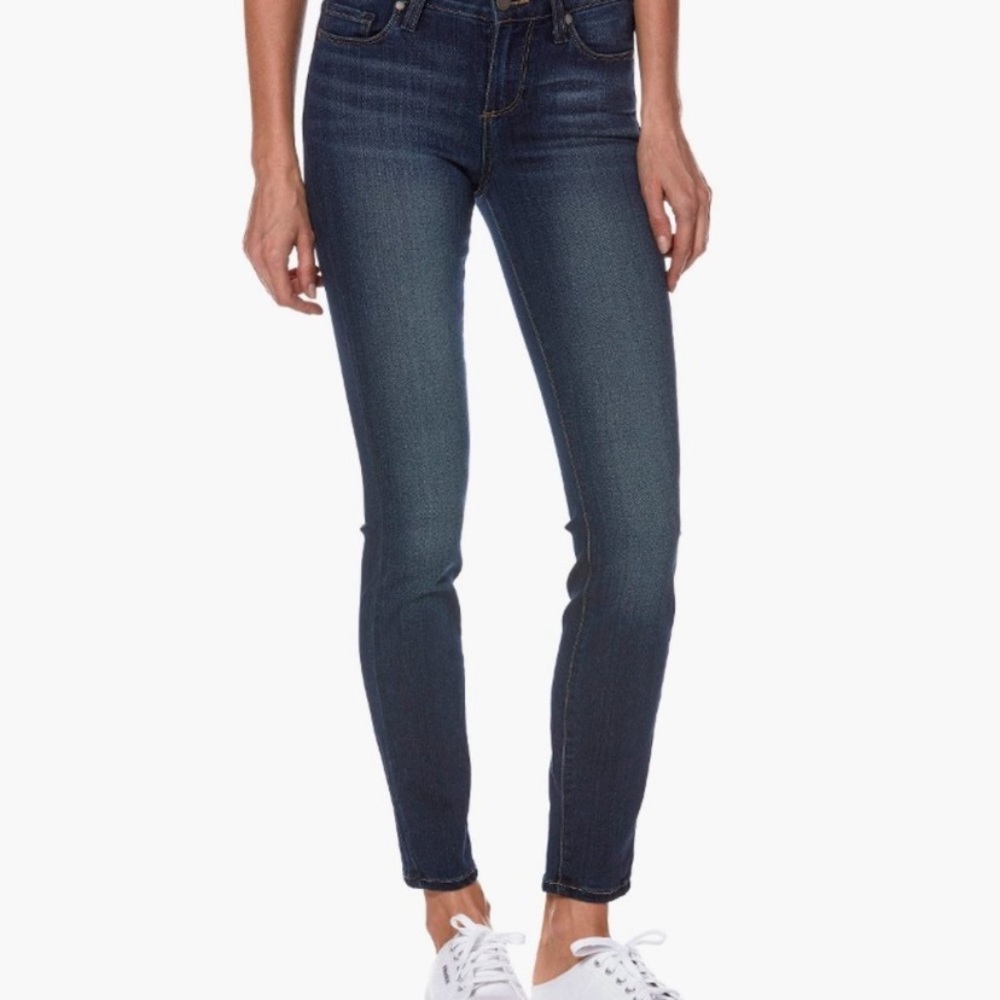 Paige dark blue denim verdugo ankle stretch jeans Size 27